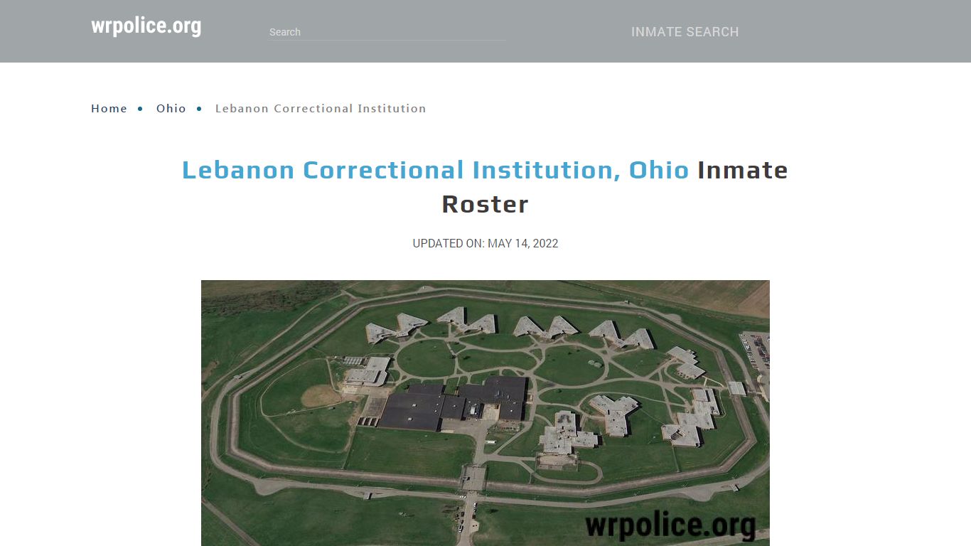 Lebanon Correctional Institution, Ohio - Inmate Locator